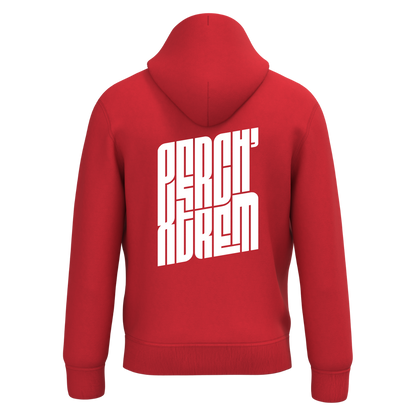 Sweat à capuche PERCH'XTREM rouge