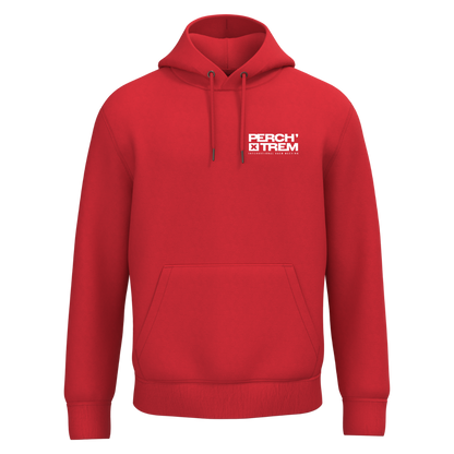 Sweat à capuche PERCH'XTREM rouge